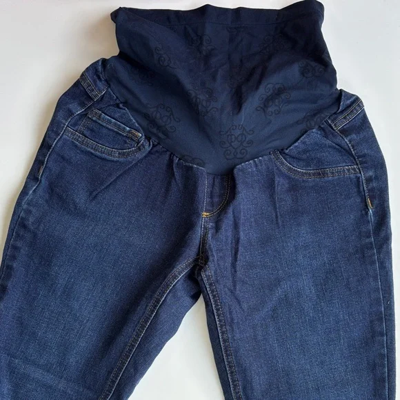 Petite Medium Jessica Simpson Women's Blue Maternity Jeans PM Skinny Jean - Picture 1 of 5